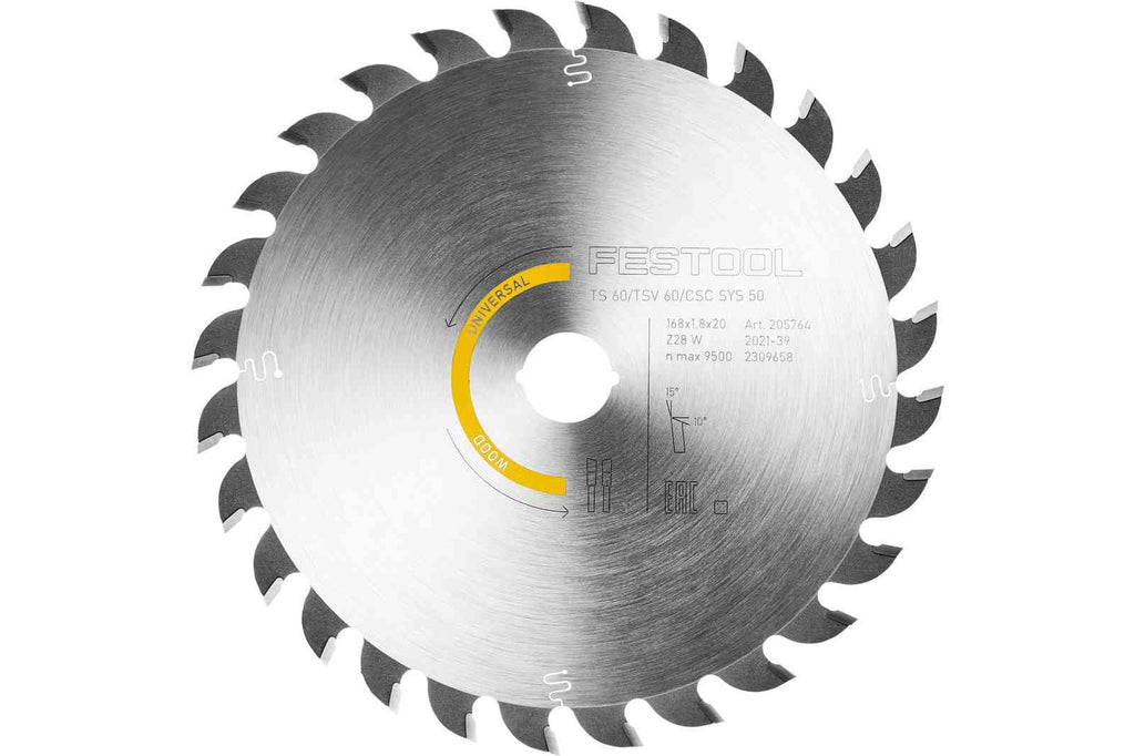 Festool Saw Blade HW 168x1,8x20 W28