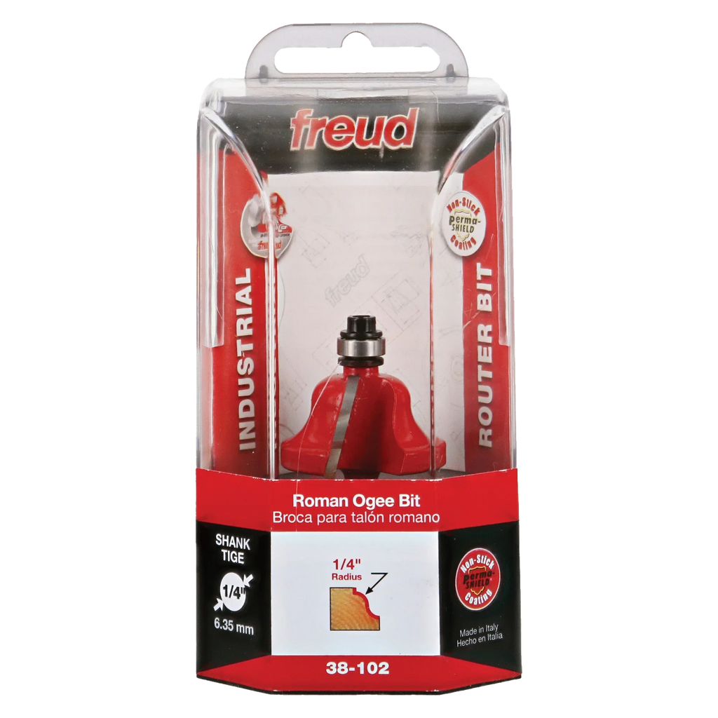 Freud 1-3/8" Quadra-Cut (Dia.) Roman Ogee Bit 38-102