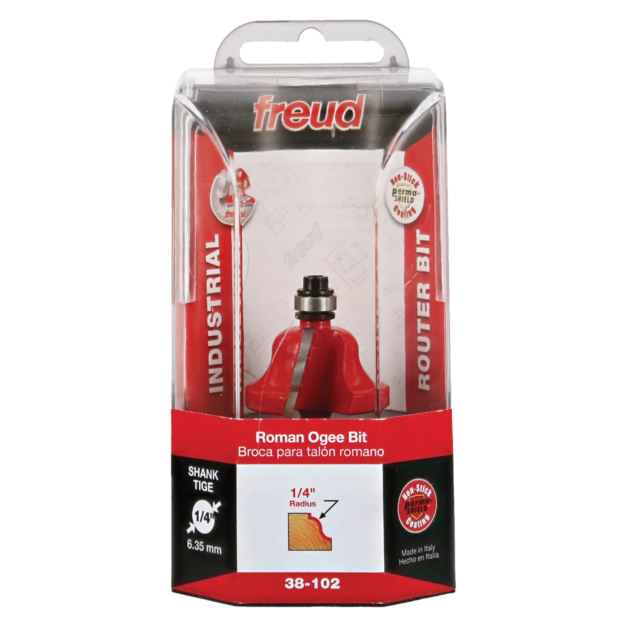 Freud 1-3/8" Quadra-Cut (Dia.) Roman Ogee Bit 38-102
