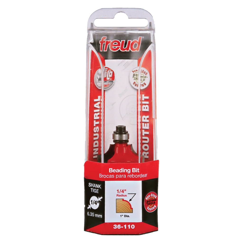 Freud 1/4" Quadra-Cut Radius Beading Bit 36-110