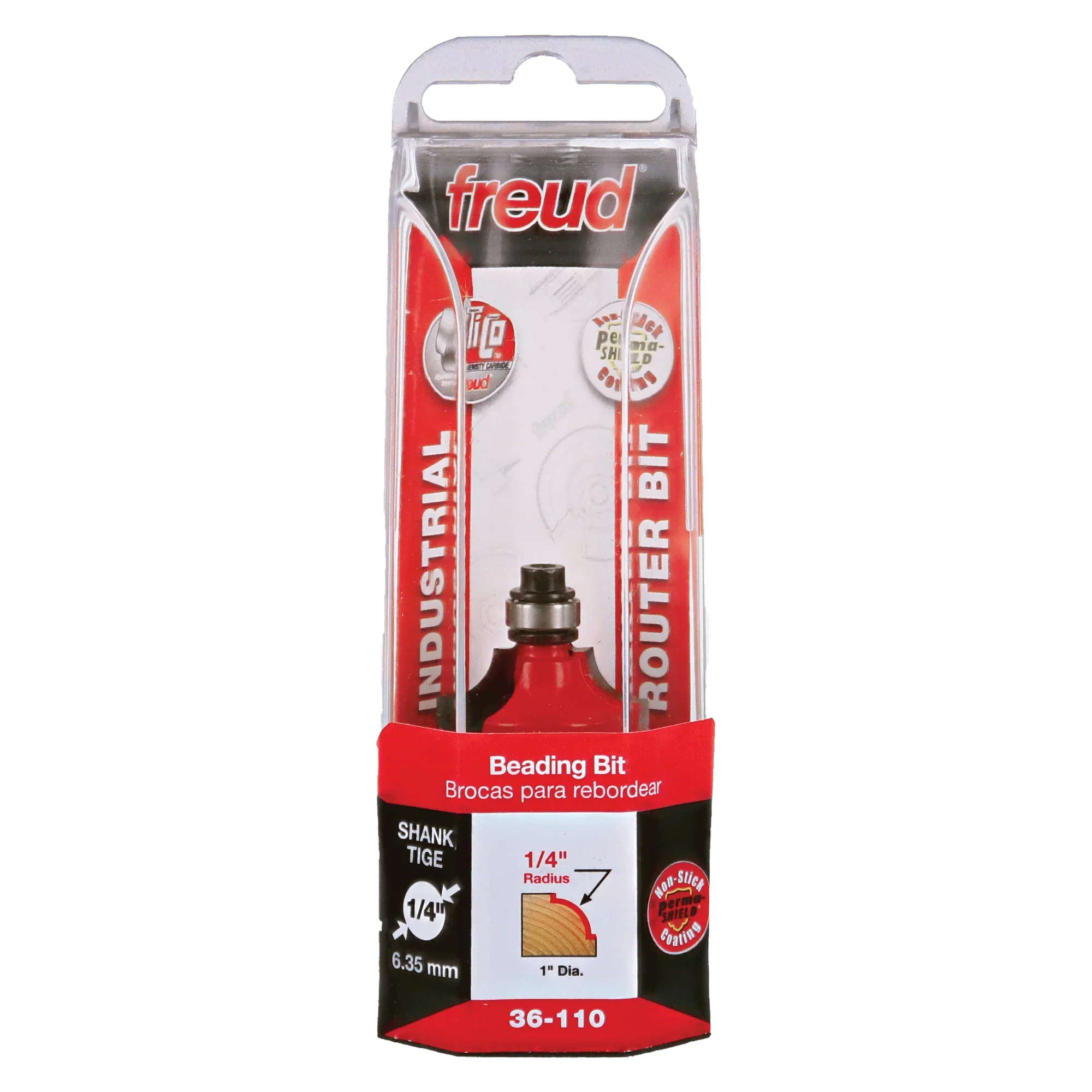 Freud 1/4" Quadra-Cut Radius Beading Bit 36-110