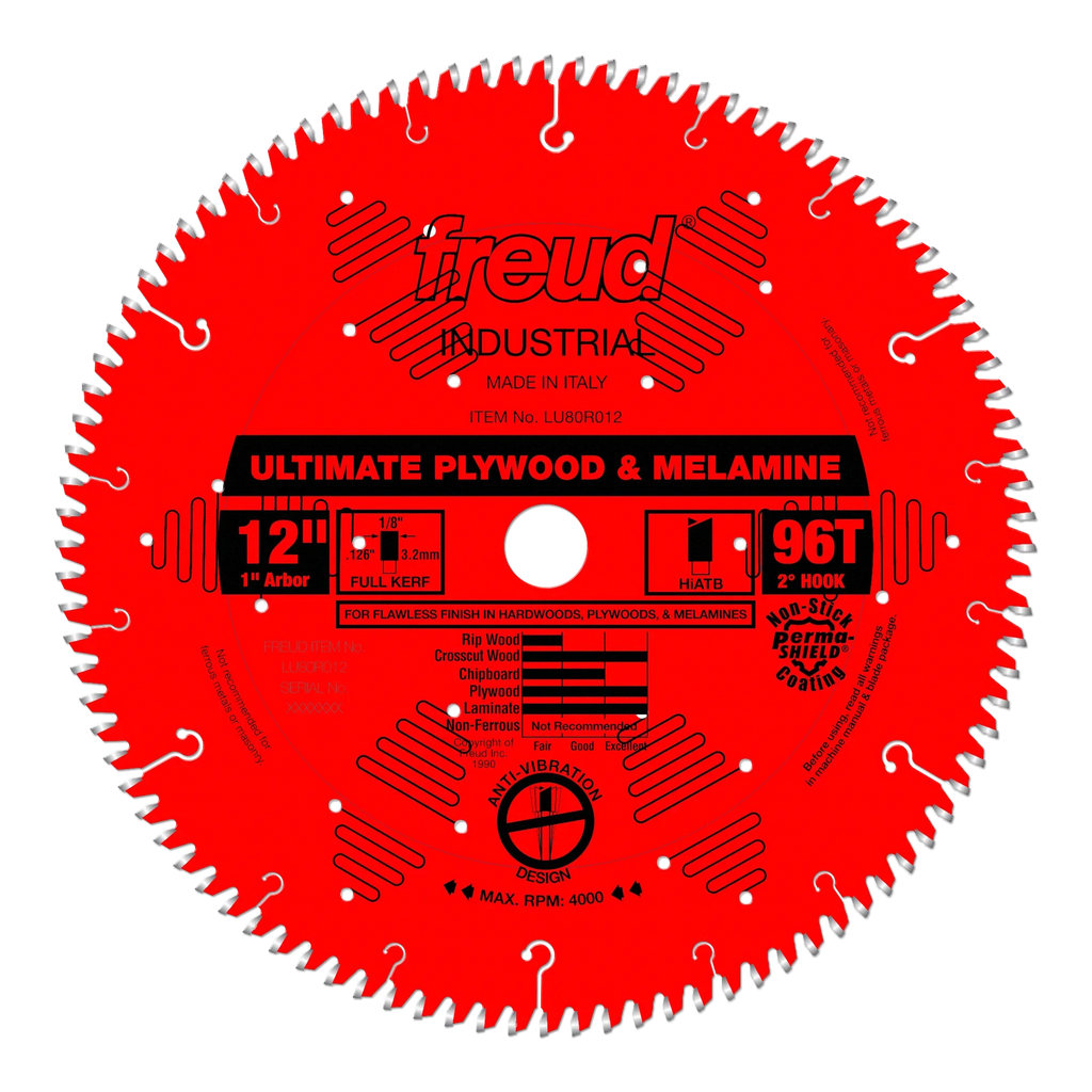 Freud 12" Ultimate Plywood & Melamine Blade