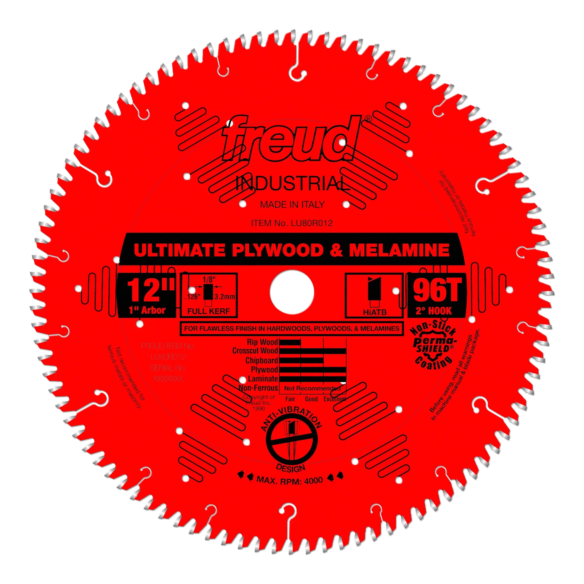 Freud 12" Ultimate Plywood & Melamine Blade