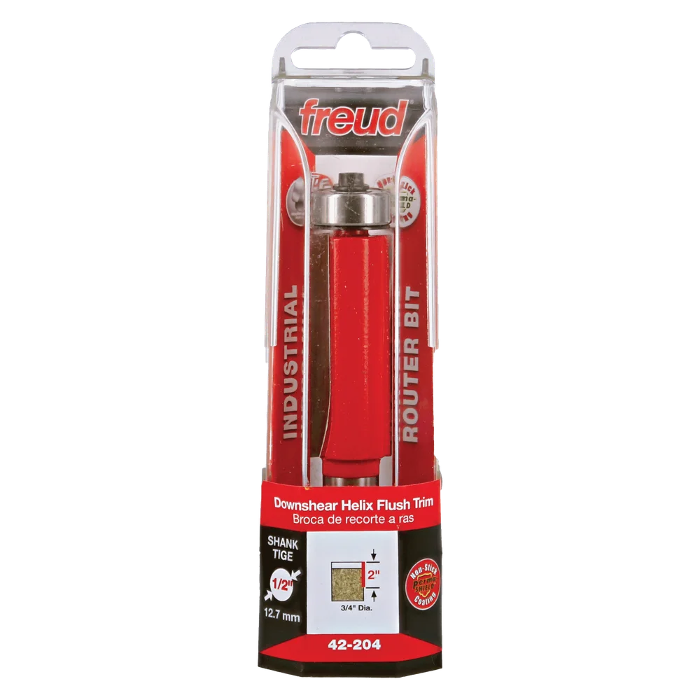 Freud Helix Flush Trim 3/4" (Dia.) Downshear Helix Flush Trim Bit