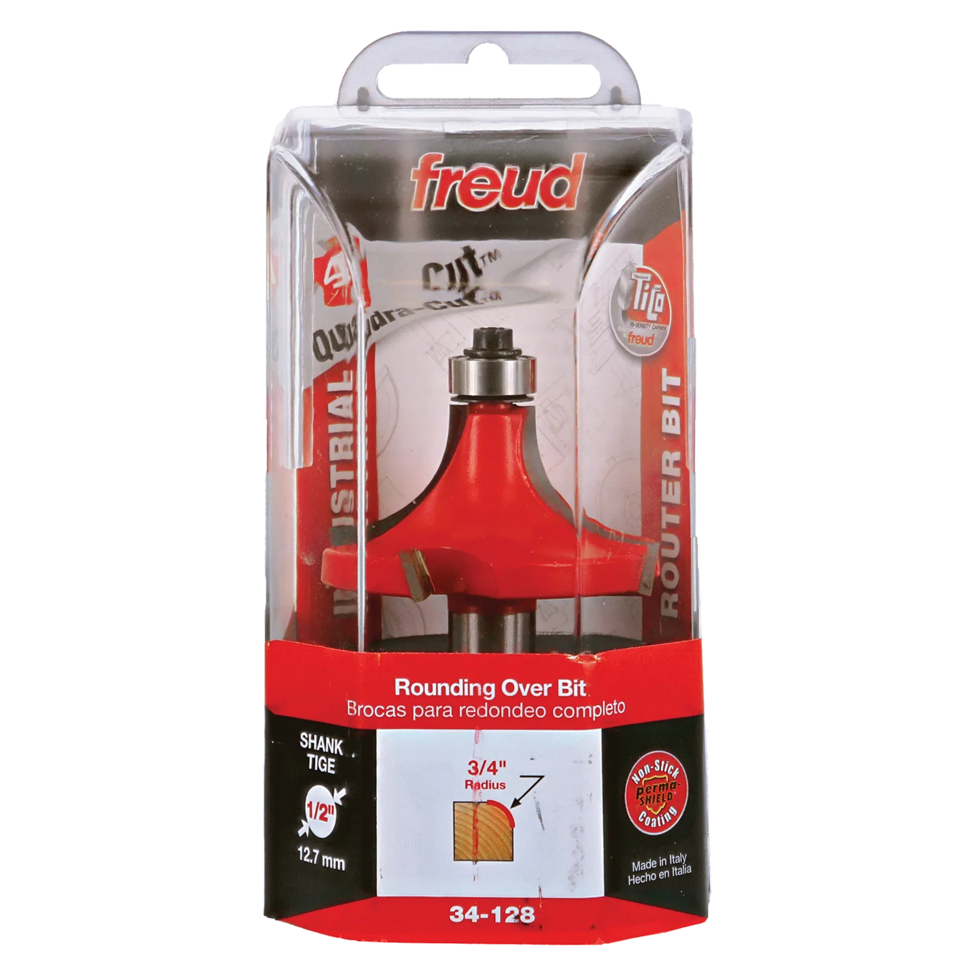 Freud 3/4" Quadra-Cut Radius Rounding Over Bit 34-128
