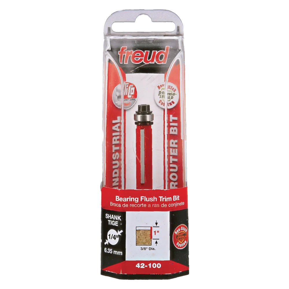 Freud 3/8" (Dia.) Bearing Flush Trim Bit 42-100