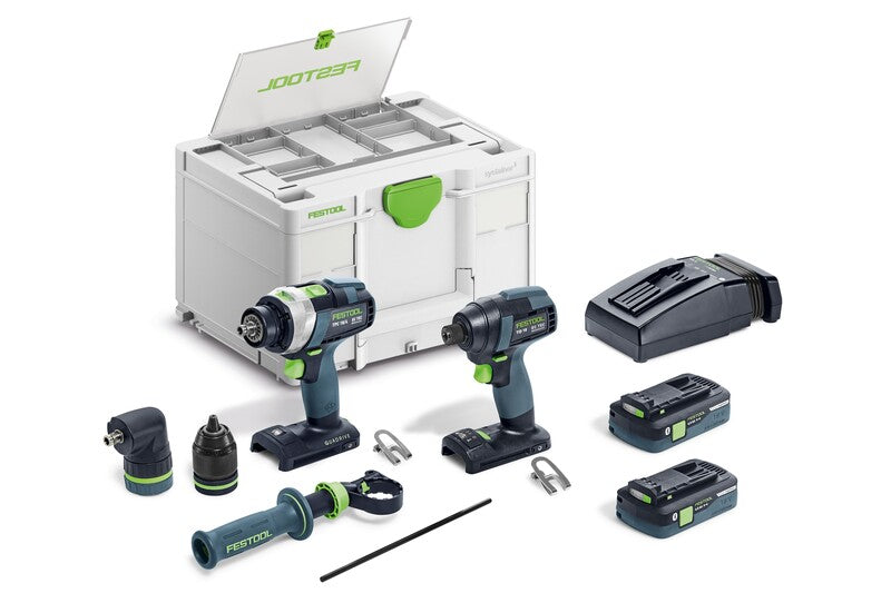 Festool Impact Driver and Drill Set TID 18 HPC I-Set TPC 18/4