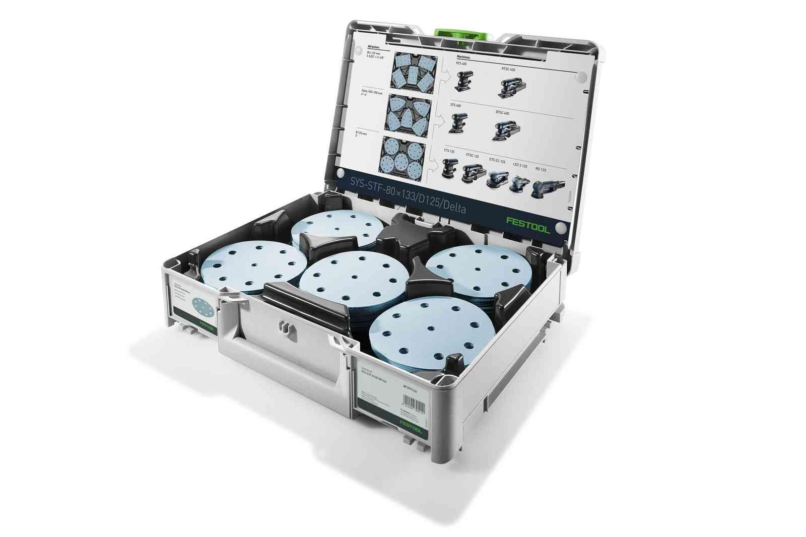 Festool Systainer³ Abrasive | Set SYS-STF D125 GR