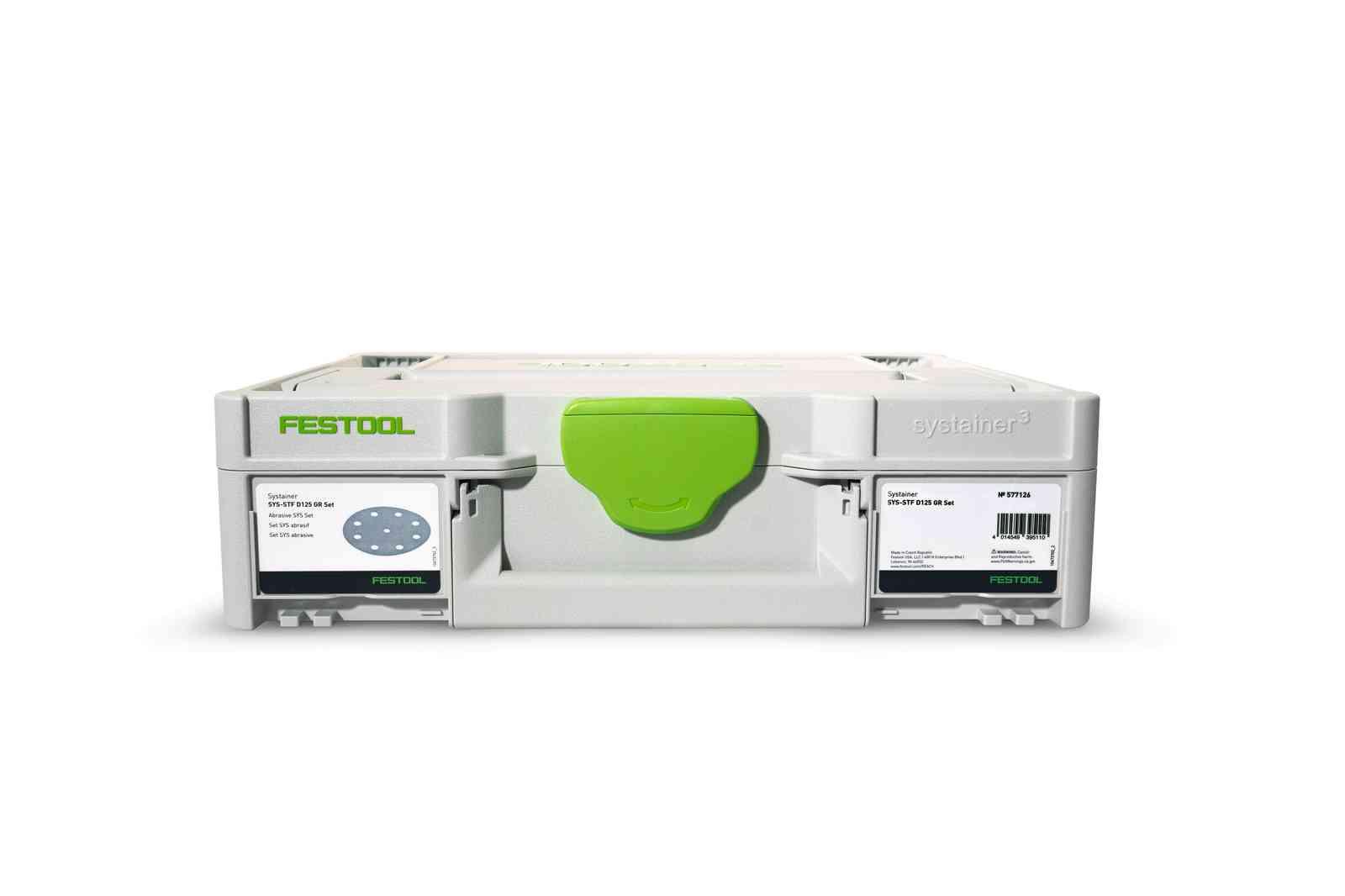Festool Systainer³ Abrasive | Set SYS-STF D125 GR