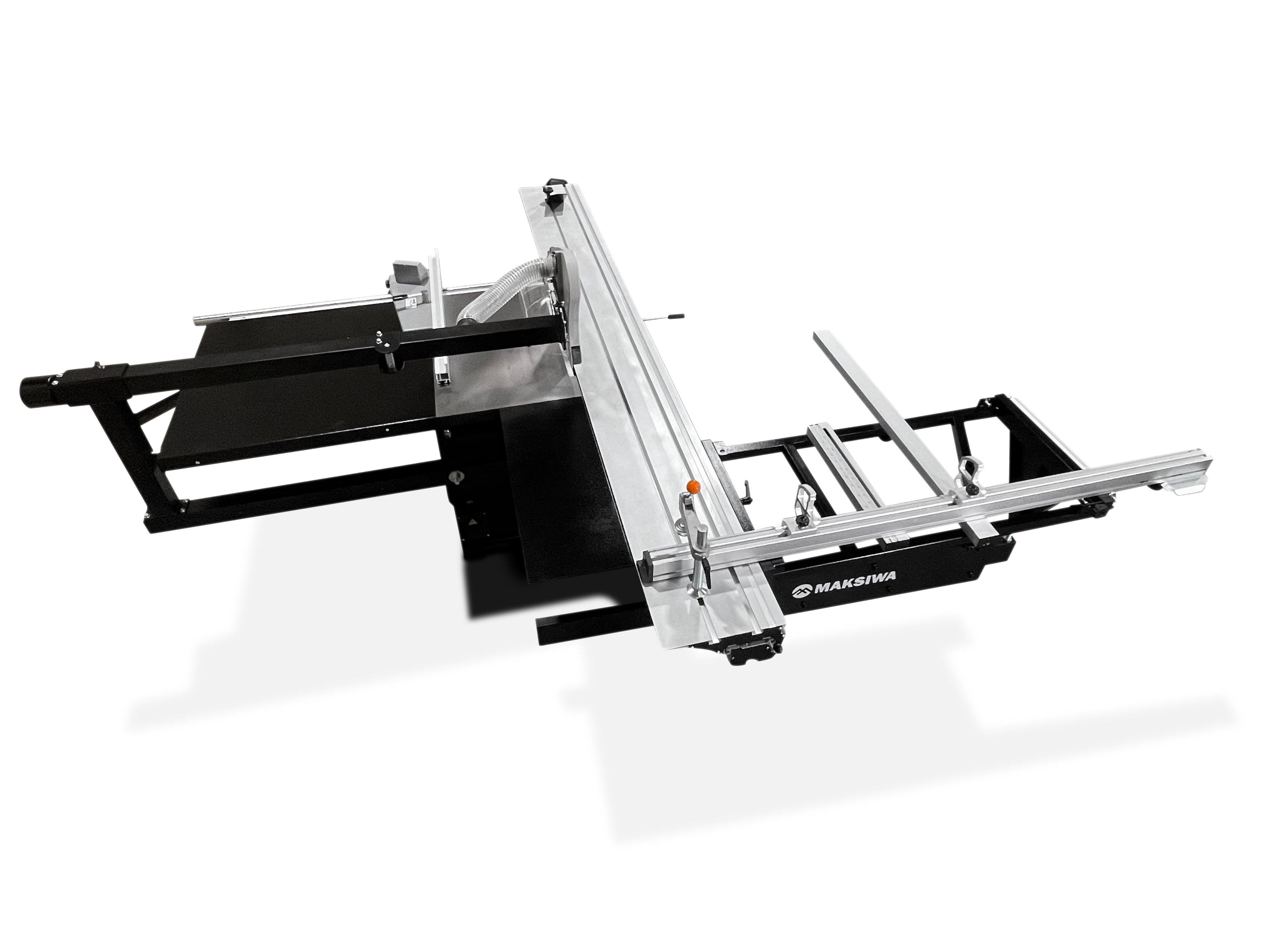 Maksiwa Sliding Panel Saw Titanium 5HP 1 Phase Crosscut, Blade Covers 90° & 45° | BMT.3200.IR