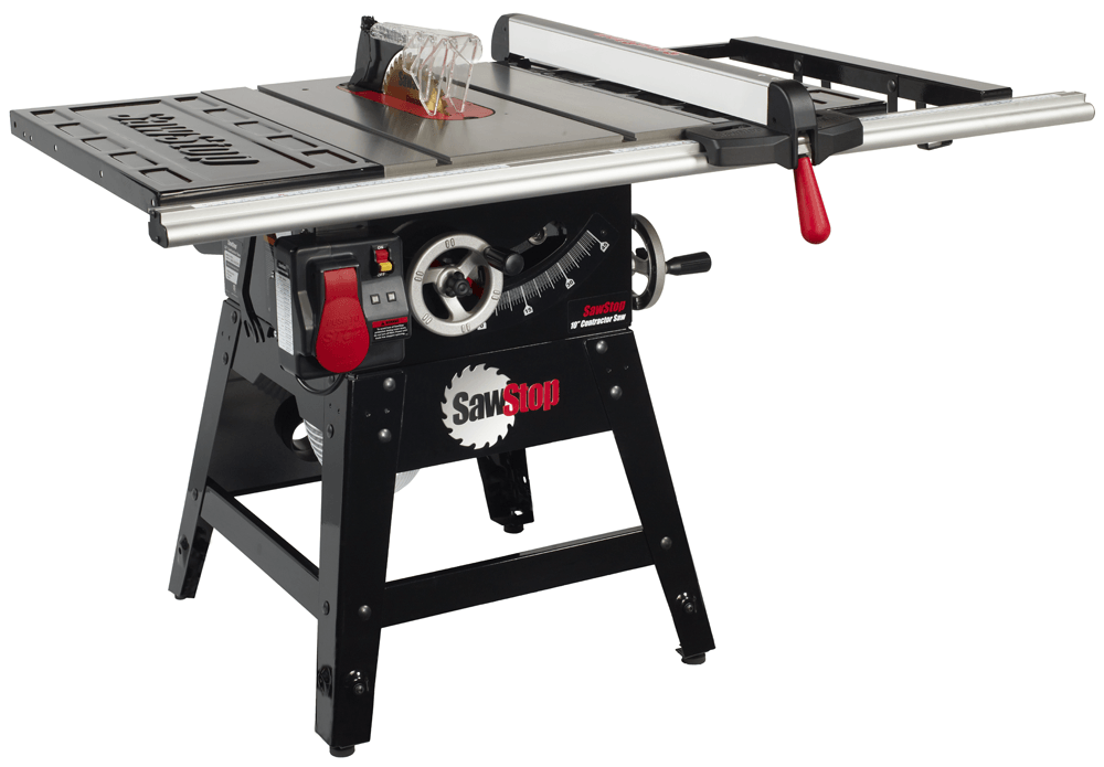 SawStop CNS175-PFA30 1.75HP Contractor Saw with 30” aluminum extrusion fence & rail kit