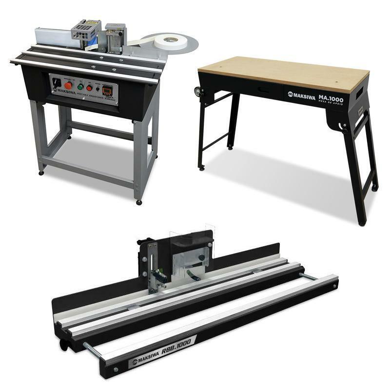 Maksiwa Edge Banding Combo | Edgebander CBC.E  + Edge Trimmer RBB.1000 + Workbench MA.1000