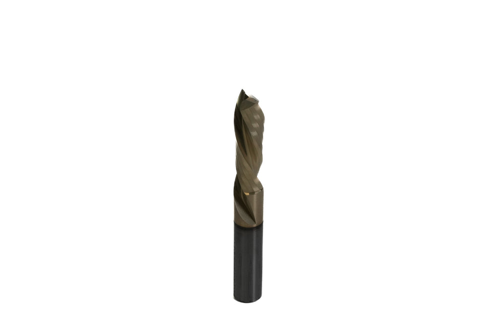 KWS - Coated Spiral Plunge 3/8 Dia x 1-1/4 CH x 3/8 SHK 3 Inch Long Down-Cut Router Bit