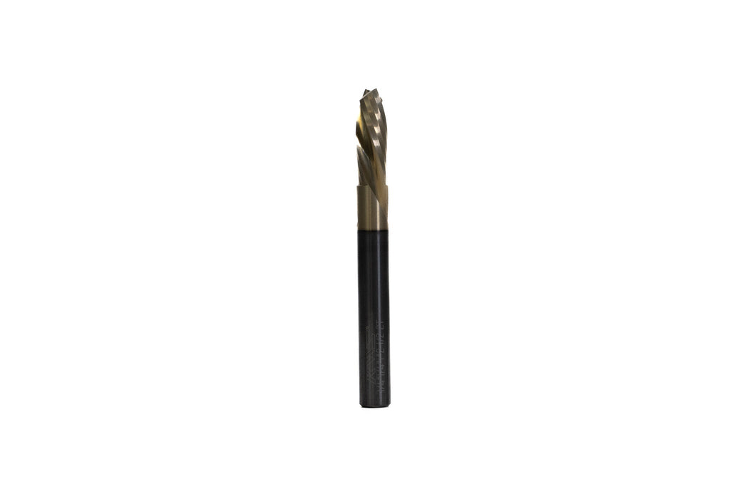 KWS - CNC Solid Carbide Compression Spiral 1/4 D x 1 CH x 1/4 SHK x 2-1/2 Inch Long Router Bit