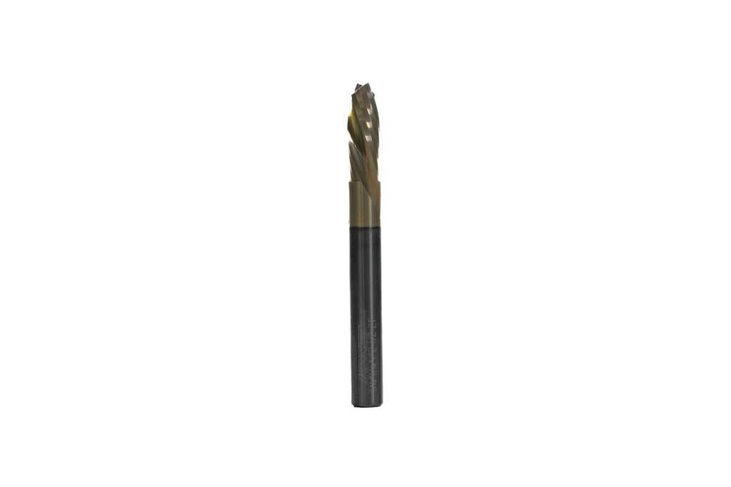 KWS - CNC Solid Carbide Compression Spiral 1/4 D x 1 CH x 1/4 SHK x 2-1/2 Inch Long Router Bit