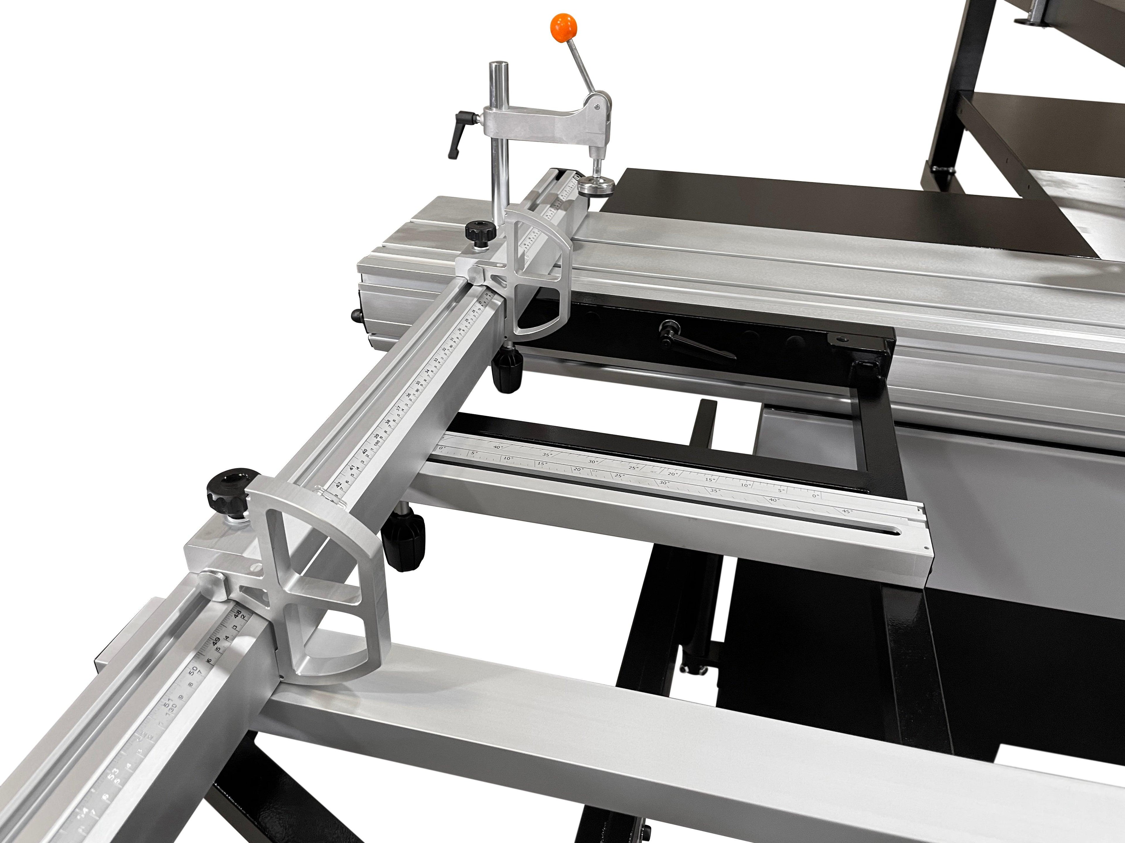 Maksiwa Sliding Panel Saw Titanium 5HP 1 Phase Crosscut, Blade Covers 90° & 45° | BMT.3200.IR