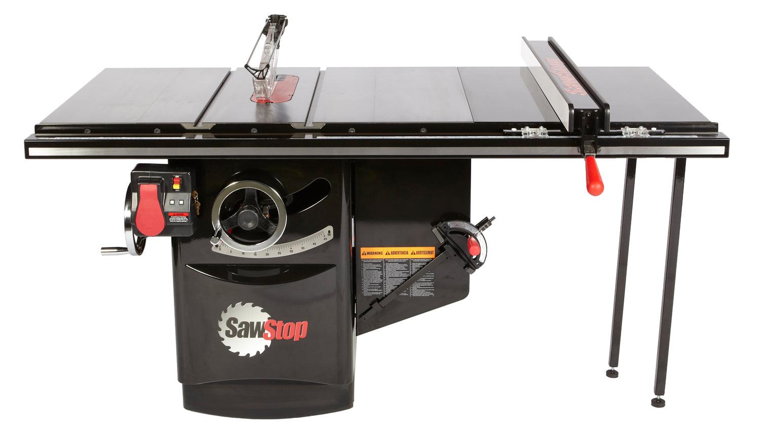 SawStop ICS73480-36 7.5HP, 3ph, 480v  Industrial Cabinet Saw with 36” Industrial T-Glide fence system, rails & extension table