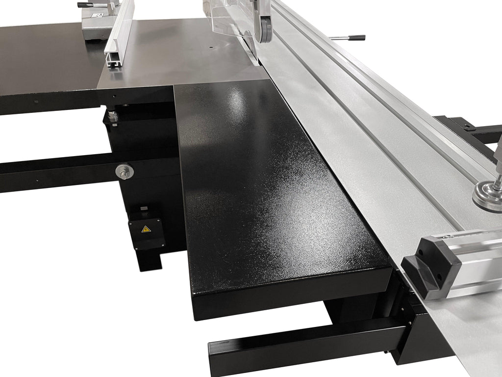 Maksiwa Sliding Panel Saw Titanium 5HP 1 Phase Crosscut, Blade Covers 90° & 45° | BMT.3200.IR