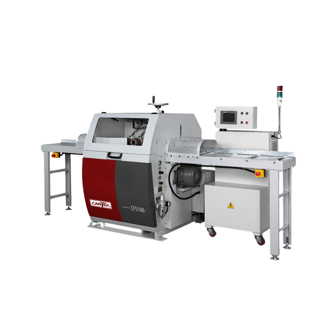 Cantek EM12 End Matcher & CFS100 Automatic Defect Cut Off Chop Saw