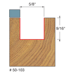 Freud Top Bearing Flush 5/8" (Dia.) Top Bearing Flush Trim Bit