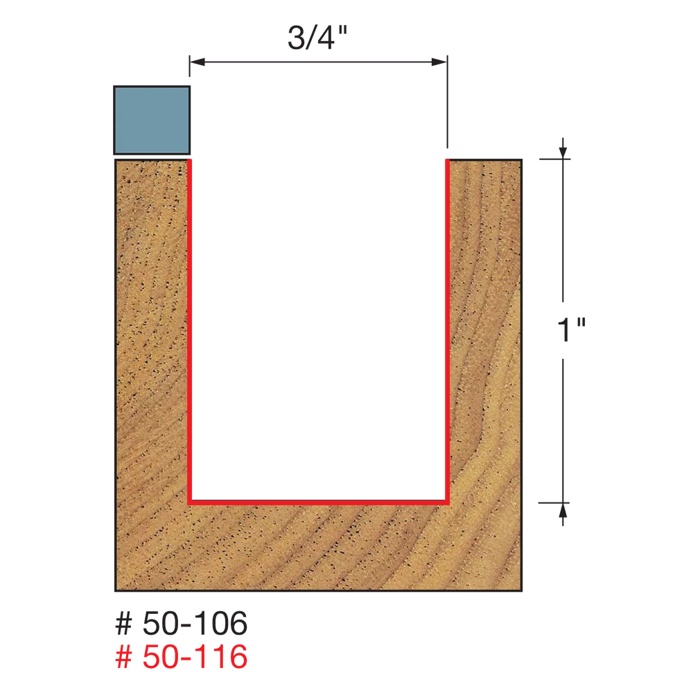 Freud Top Bearing Flush Trim 3/4" (Dia.) Top Bearing Flush Trim Bit