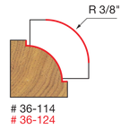 Freud 3/8" Quadra-Cut Radius Beading Bit 36-114