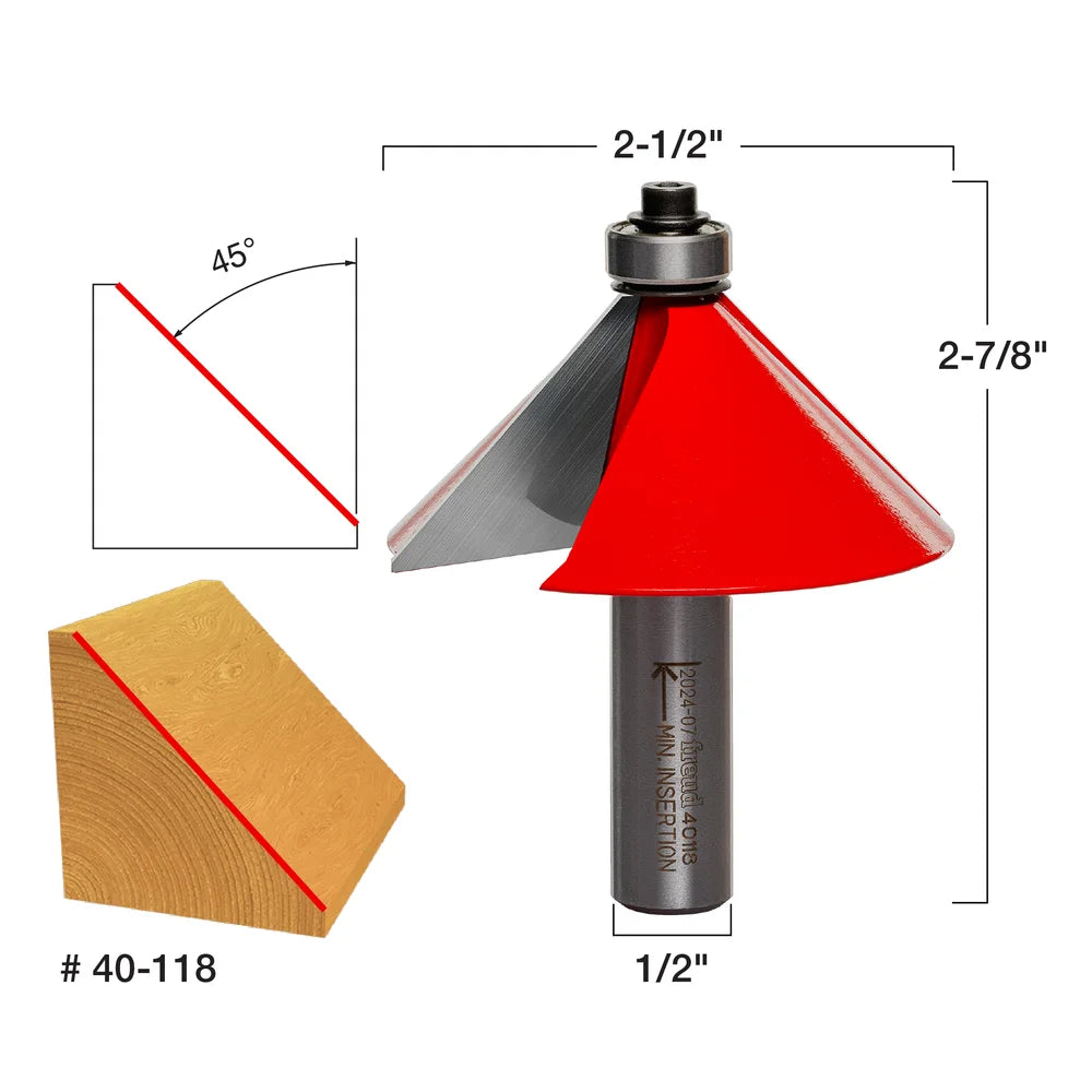Freud 2-1/2" (Dia.) Chamfer Bit Chamfer Bit 40-118