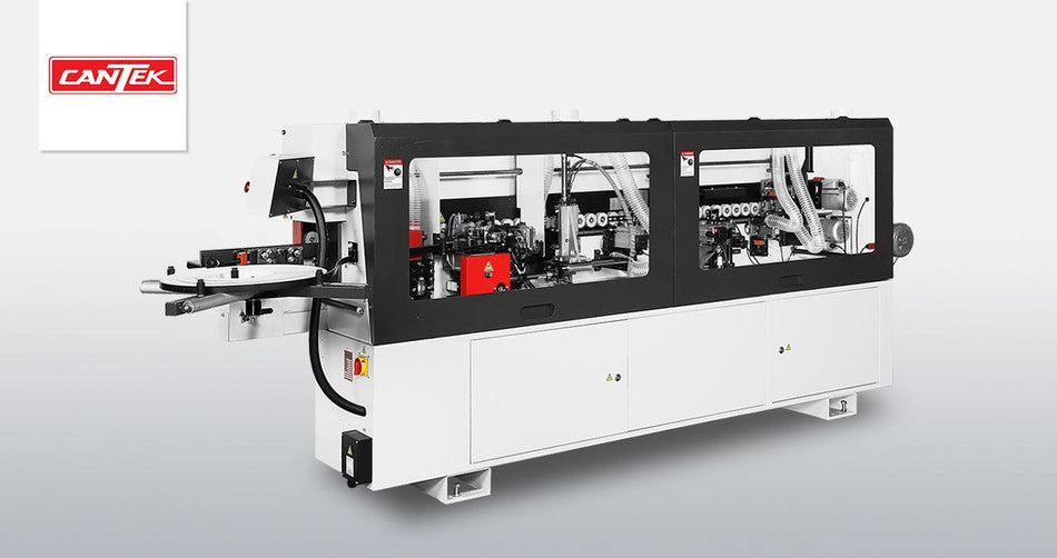 CANTEK Automatic Edgebander MX370PW with Strip Feed Magazine / Premilling & Corner Rounding (3 Phase)